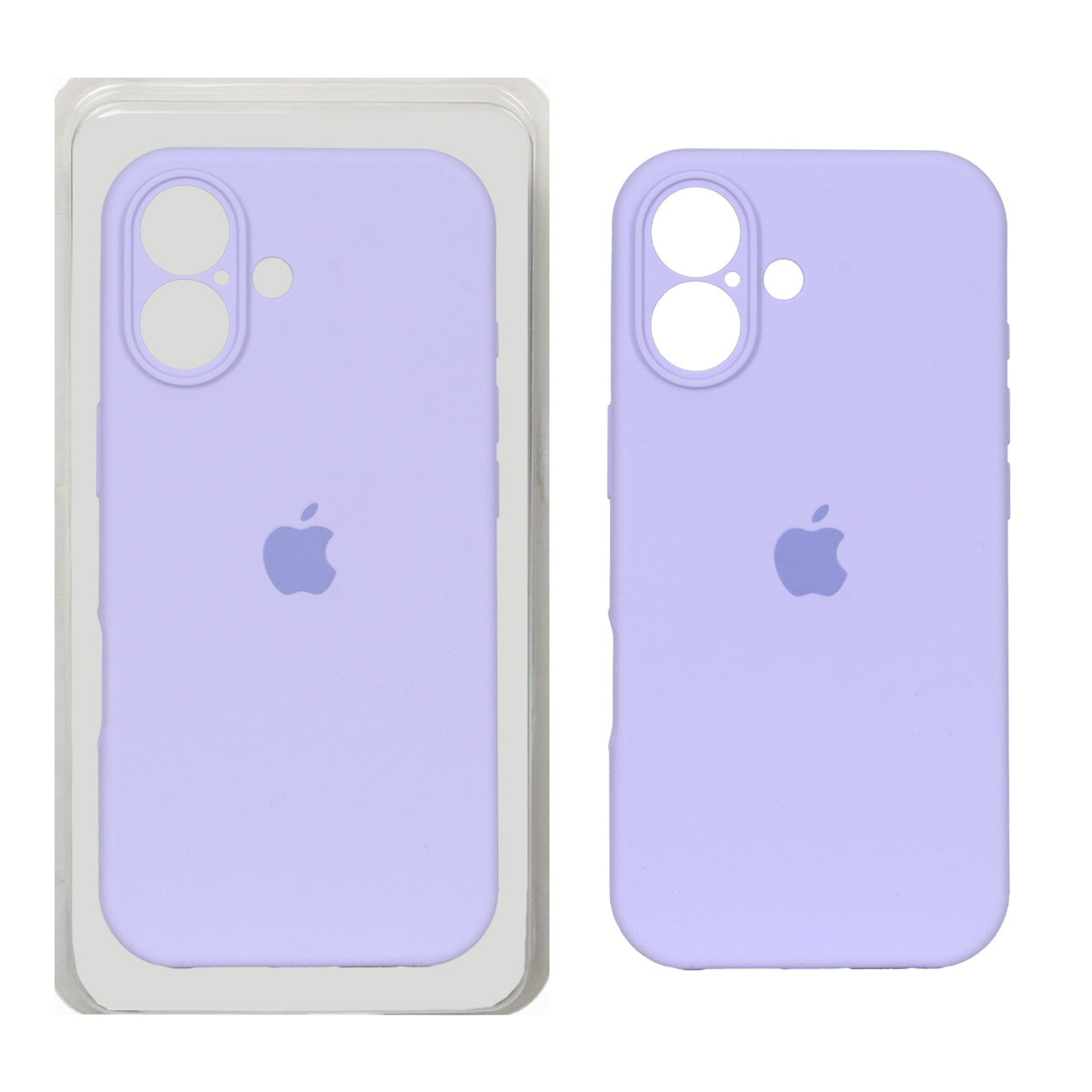 قاب سیلیکونی پاک کنی محافظ لنزدار اورجینال Apple iPhone 17 - بنفش روشن کد 1 (پک دار) - NTC